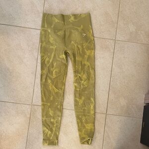 Gymshark Olive Camo Seamless Leggings